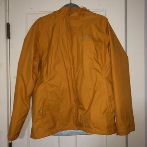 Yellow Columbia rain jacket
